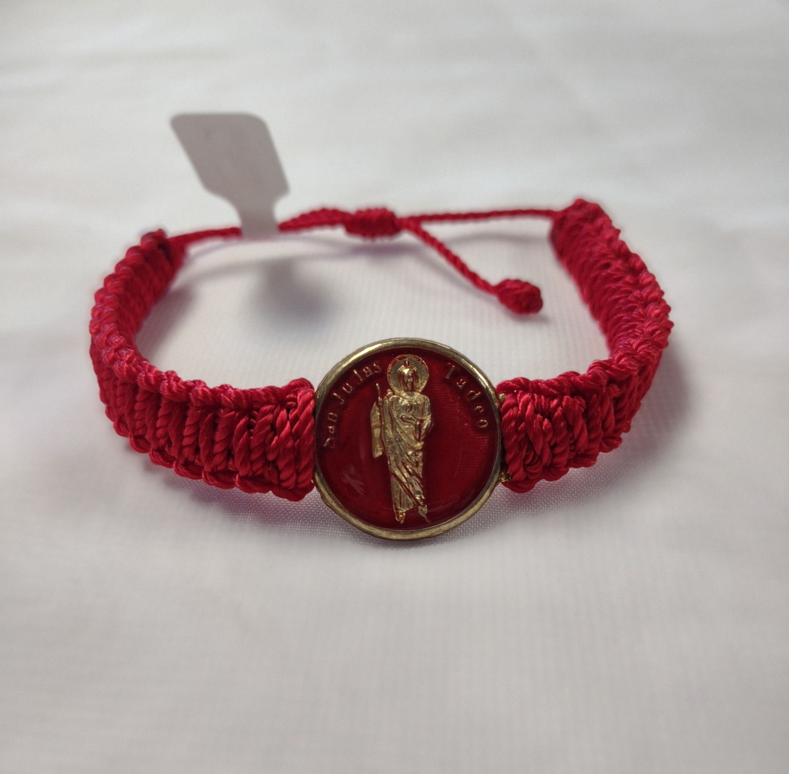 Pulsera Trenzada San Judas Roja