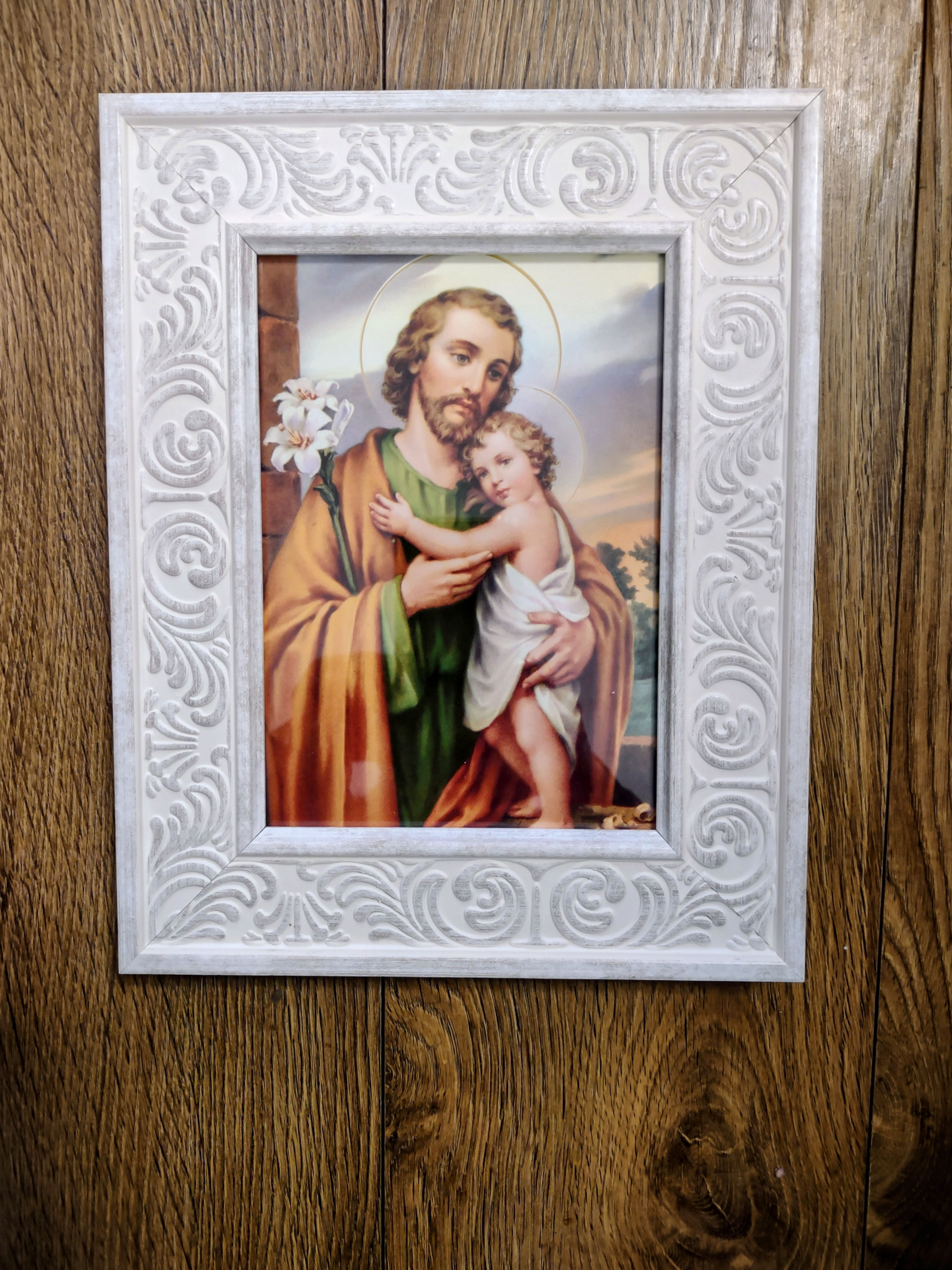 San Jose Cuadro Cafe Blanco 8x10"