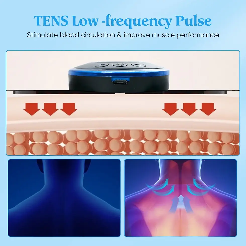 Thumbnail: Cordless EMS Neck Massager – Portable Electric Muscle Stimulator for Everyday Mu