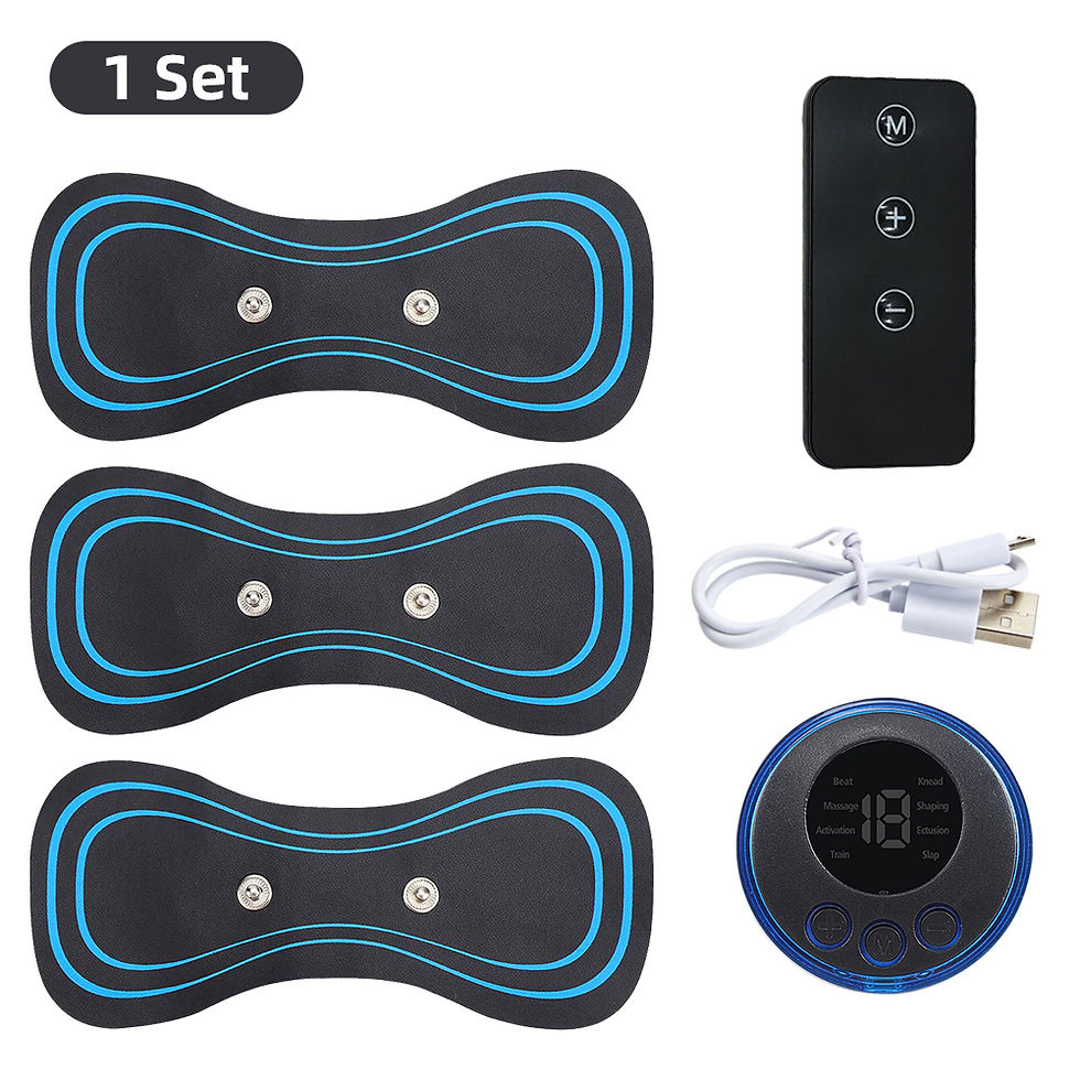 Thumbnail: Cordless EMS Neck Massager – Portable Electric Muscle Stimulator for Everyday Mu