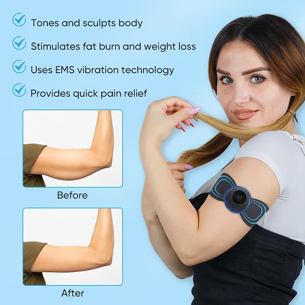 Thumbnail: Cordless EMS Neck Massager – Portable Electric Muscle Stimulator for Everyday Mu