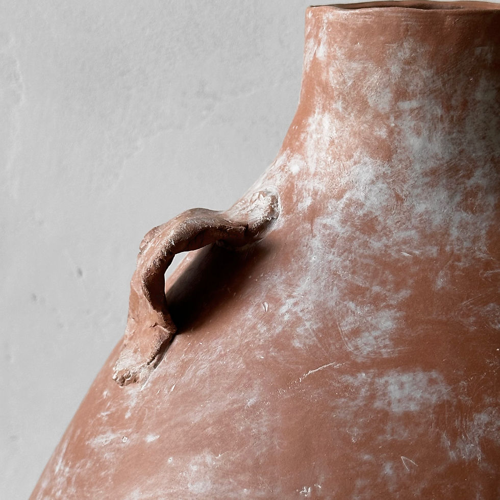 Thumbnail: Large Terracotta Sculptural Jar