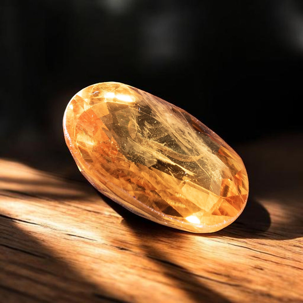Thumbnail: Yellow Sapphire (Pukhraj) — The Stone of Wisdom, Prosperity & Divine Blessings ✨