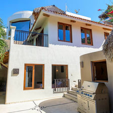 side of villa