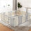 Thumbnail: Keezi Baby Playpen 16 Panels Foldable Toddler Fence Safety Play Activity Centre
