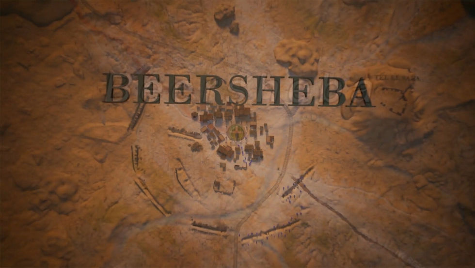 Intro to Beersheeba city Anzac WW2 shot