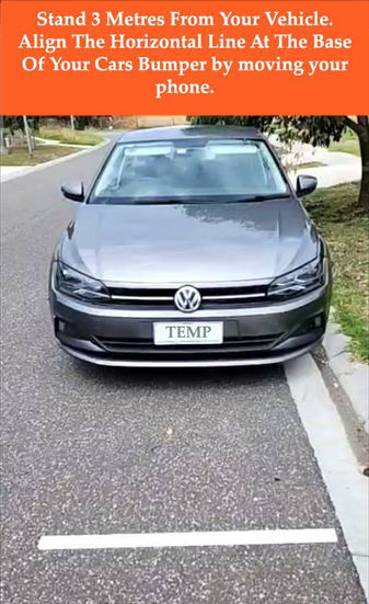 Augmeneted Reality Activation of a 3D number plate for Heritage Only displayed on a Volkswagen Polo