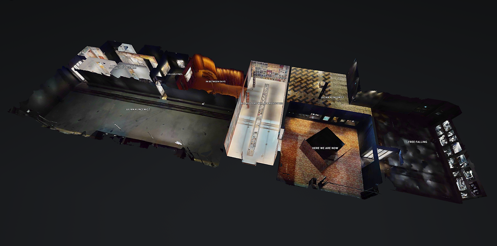Doll house 3D model of an interior site scan as a digital twin for museum installation archiving
