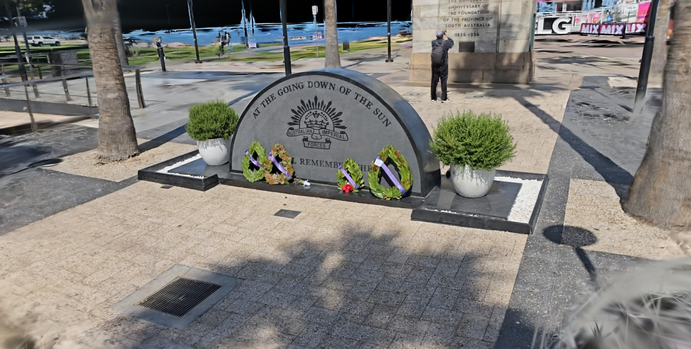3d gaussian splat of anzac mural in glenelge adelaide australia