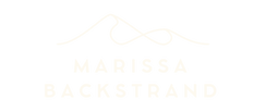 Marissa Backstrand Coaching Logo with mountains and an infinity symbol between the high and low point