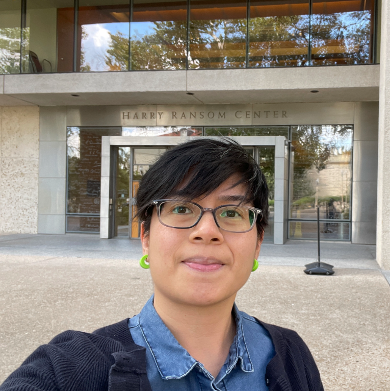 Kat at the Ransom Center