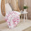 Thumbnail: Floral Pink Leaves Collection - Sherpa Blanket