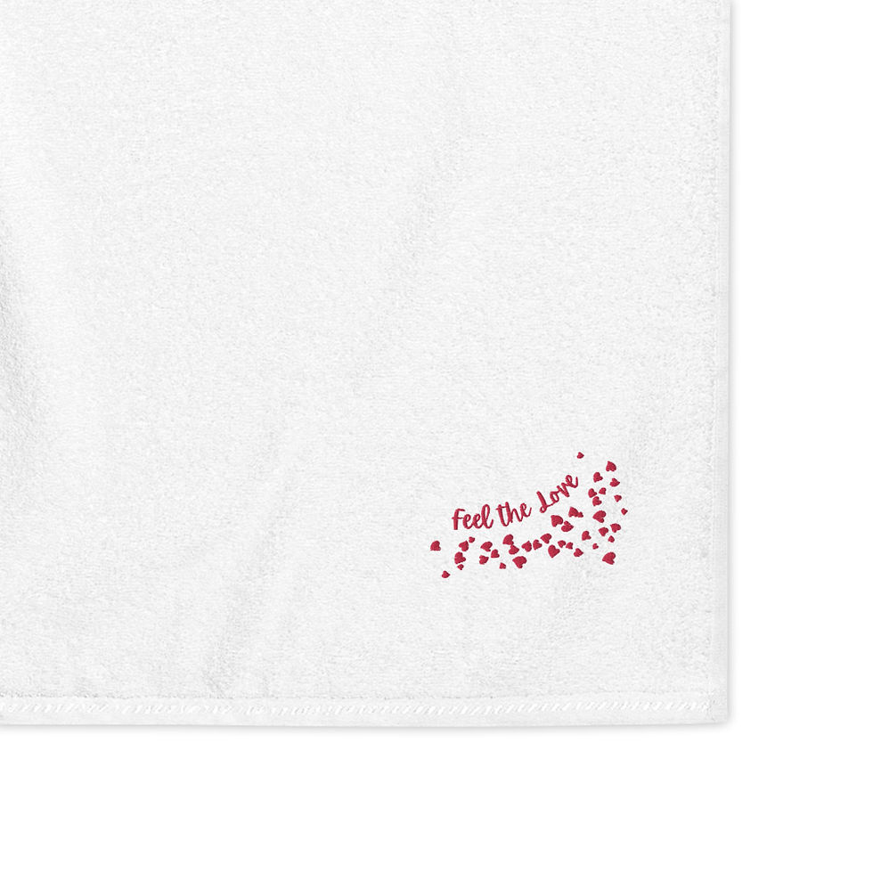 Thumbnail: Feel the Love Embedded - 100% Turkish Cotton Towel 