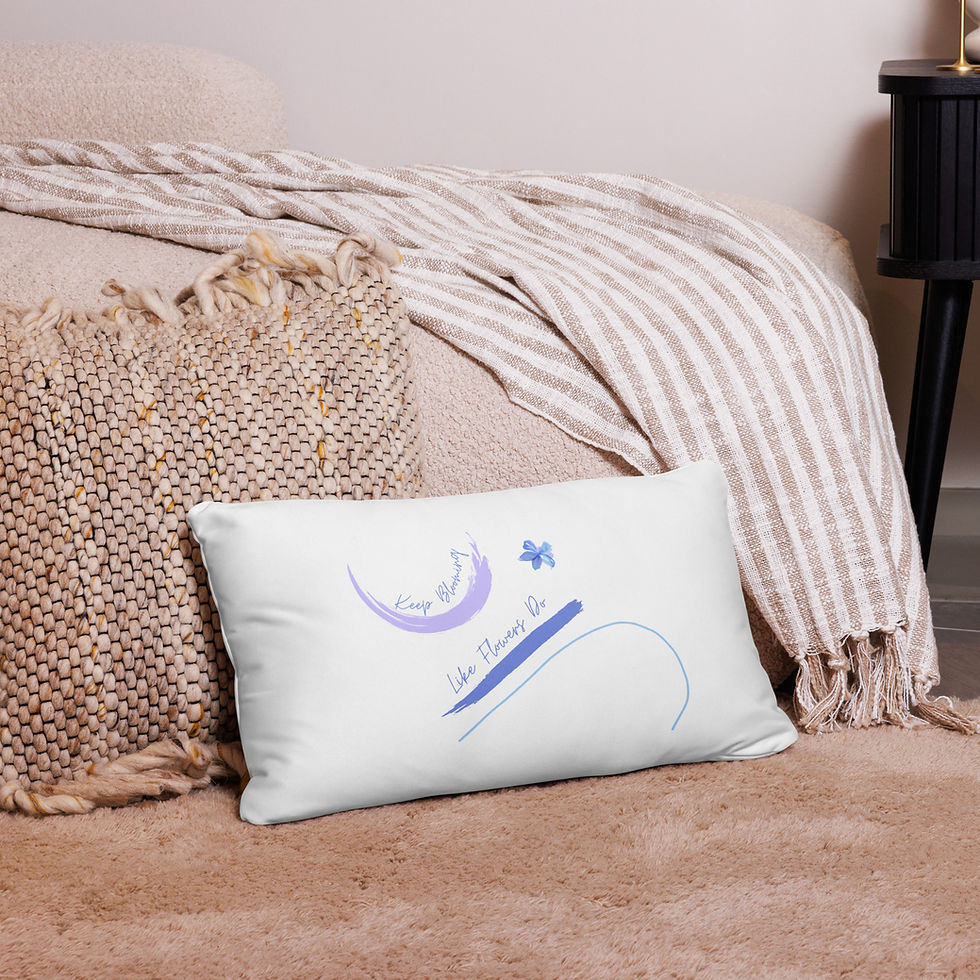 Thumbnail: Blue Watercolor Collection -  Premium Throw Pillow - Home Decor