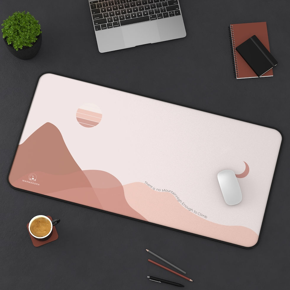 Thumbnail: Desk Pad / Desk Mat - Desert Mountain Collection - Home Office Accessories