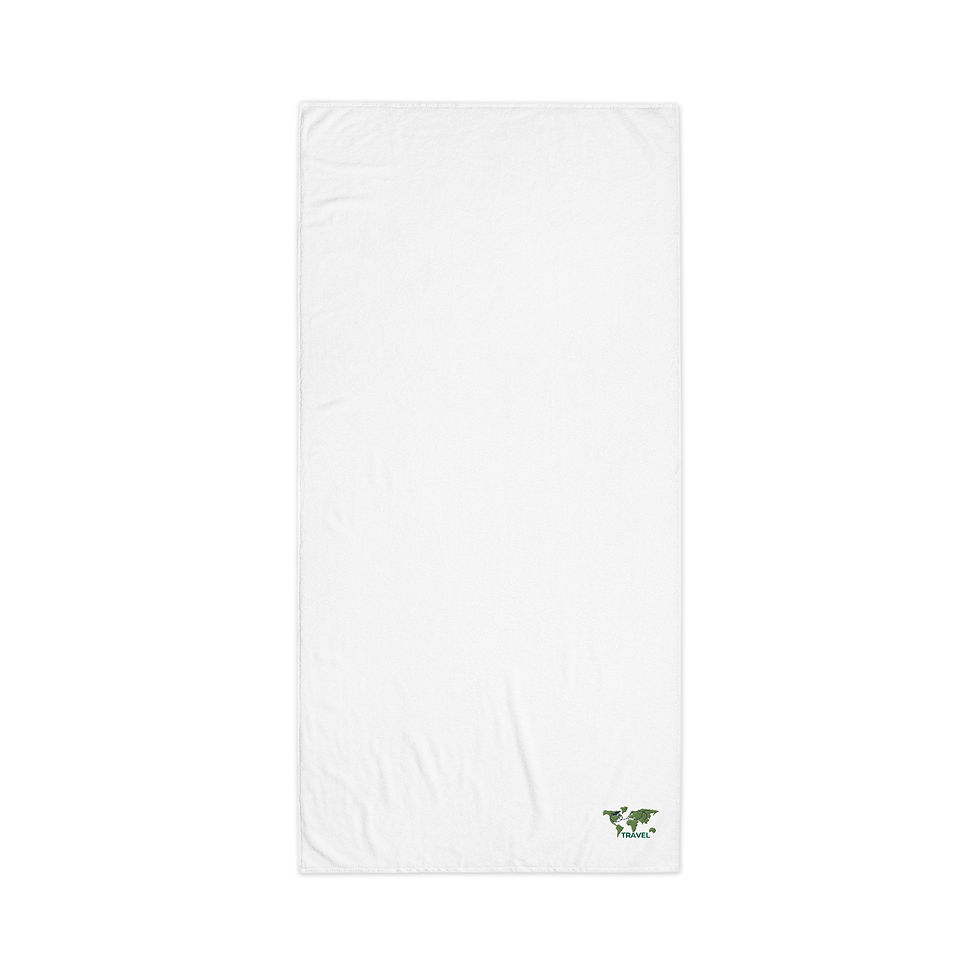 Thumbnail: World Map Travel Embedded - 100% Turkish Cotton Towel