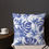 Miniatura: One Side Blue Leaves Printed Premium Pillow
