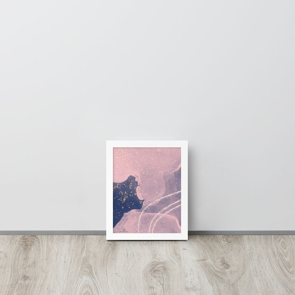 Thumbnail: Framed Poster - Infinity is No Limit Space Rocket 2 - Wall Decor