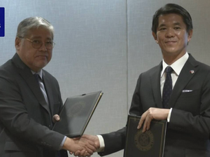 Japanese Government provides five new large patrol vessels to the Philippines, signing ceremony in Manila