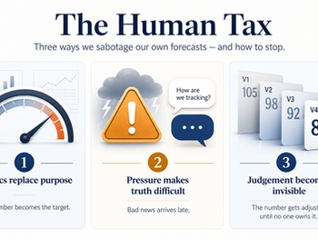 The Human Tax: three ways we sabotage our own forecasts and how to stop