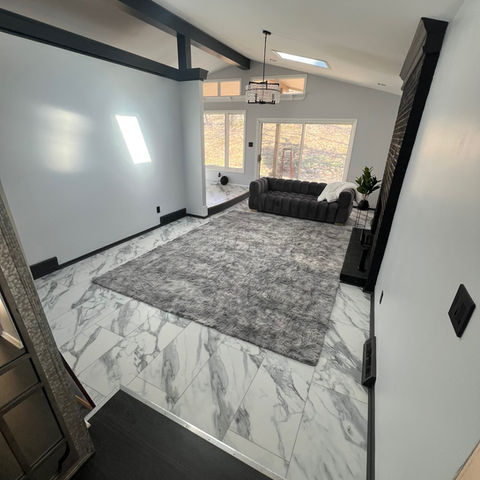 Modern Living Spaces with Unique Flooring