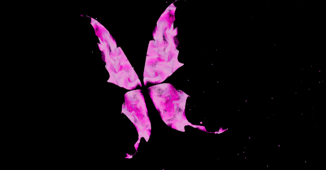 Buttefly wing particle effect