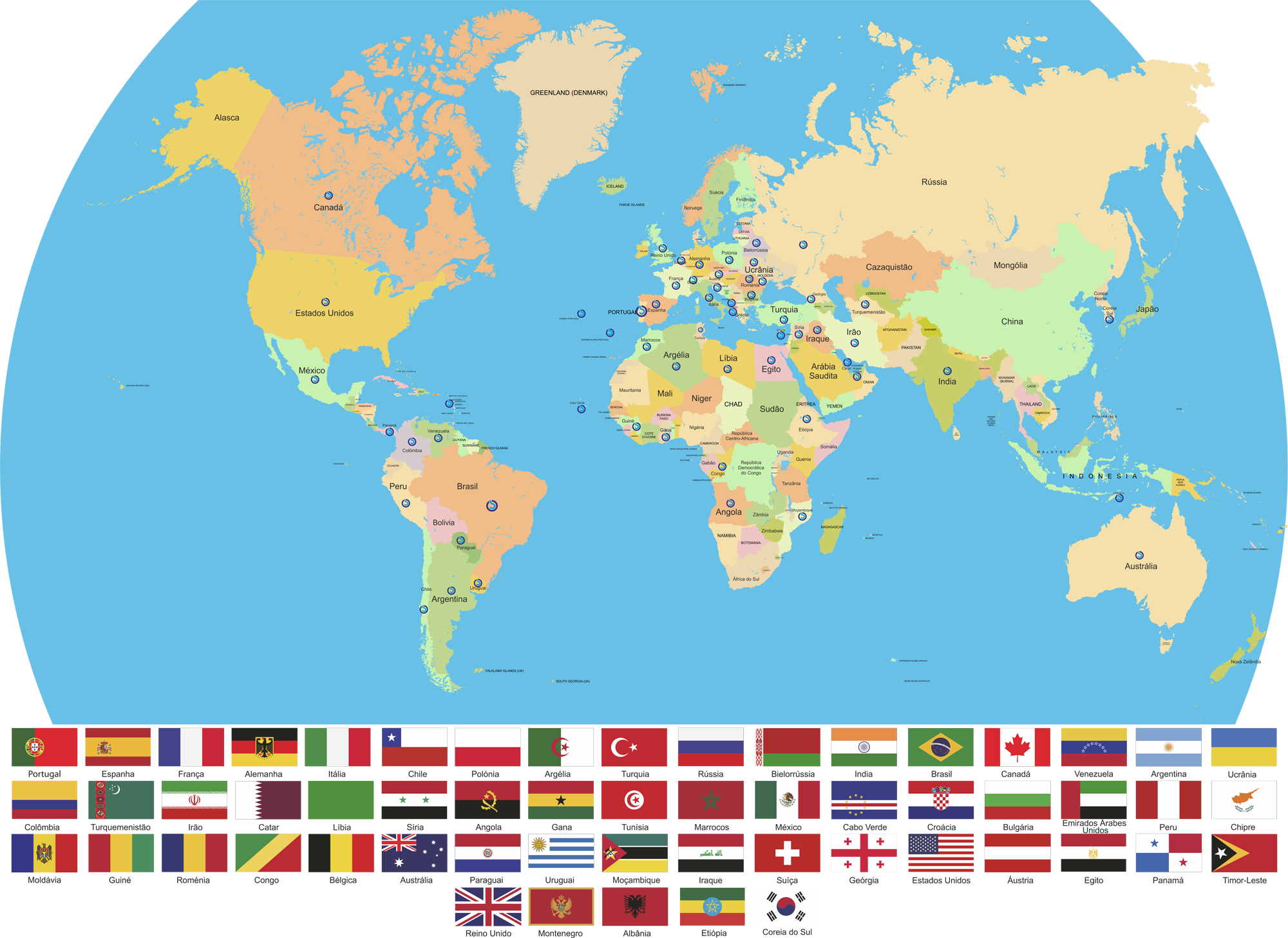 Paises com Gruas de torre SOIMA