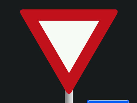 Voorrangsbord B6 betekenis - Verleen voorrang aan bestuurders op de kruisende weg