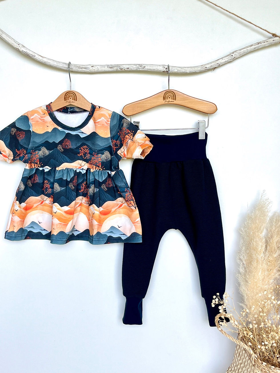 Miniature : Ensemble blouse et pantalon  - tissu au choix