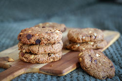 Salted peanut choc chip cookies - 11