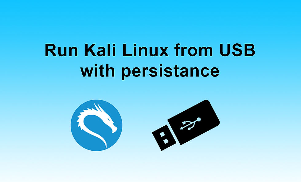 Install Kali Linux as a Portable Live USB for Pen-Testing