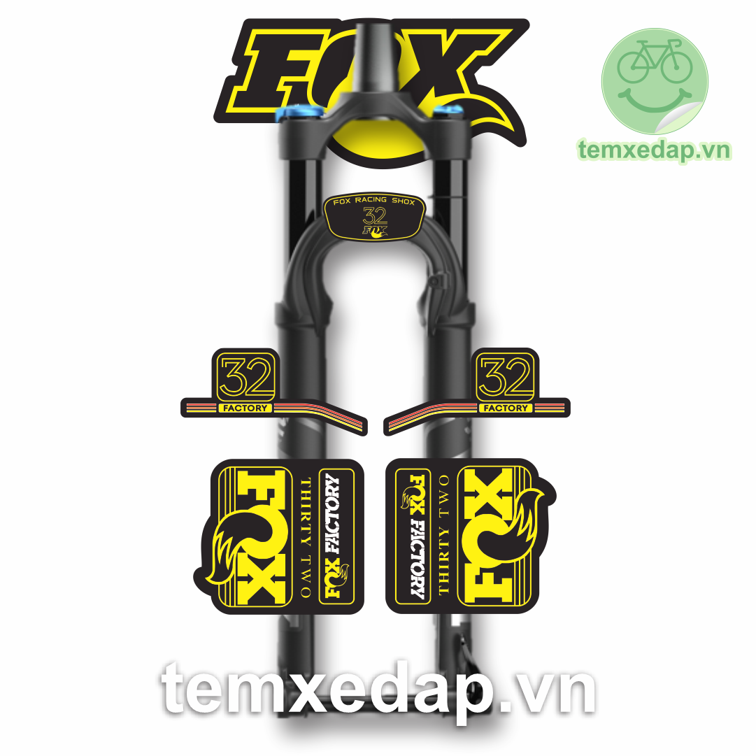 FOX FACTORY 32 2016 - Tem phuộc xe đạp