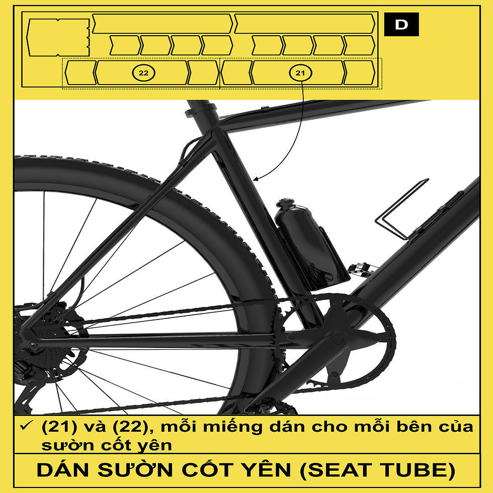 Thumbnail: MTB dirt bike - Bicycle scratch protection sticker