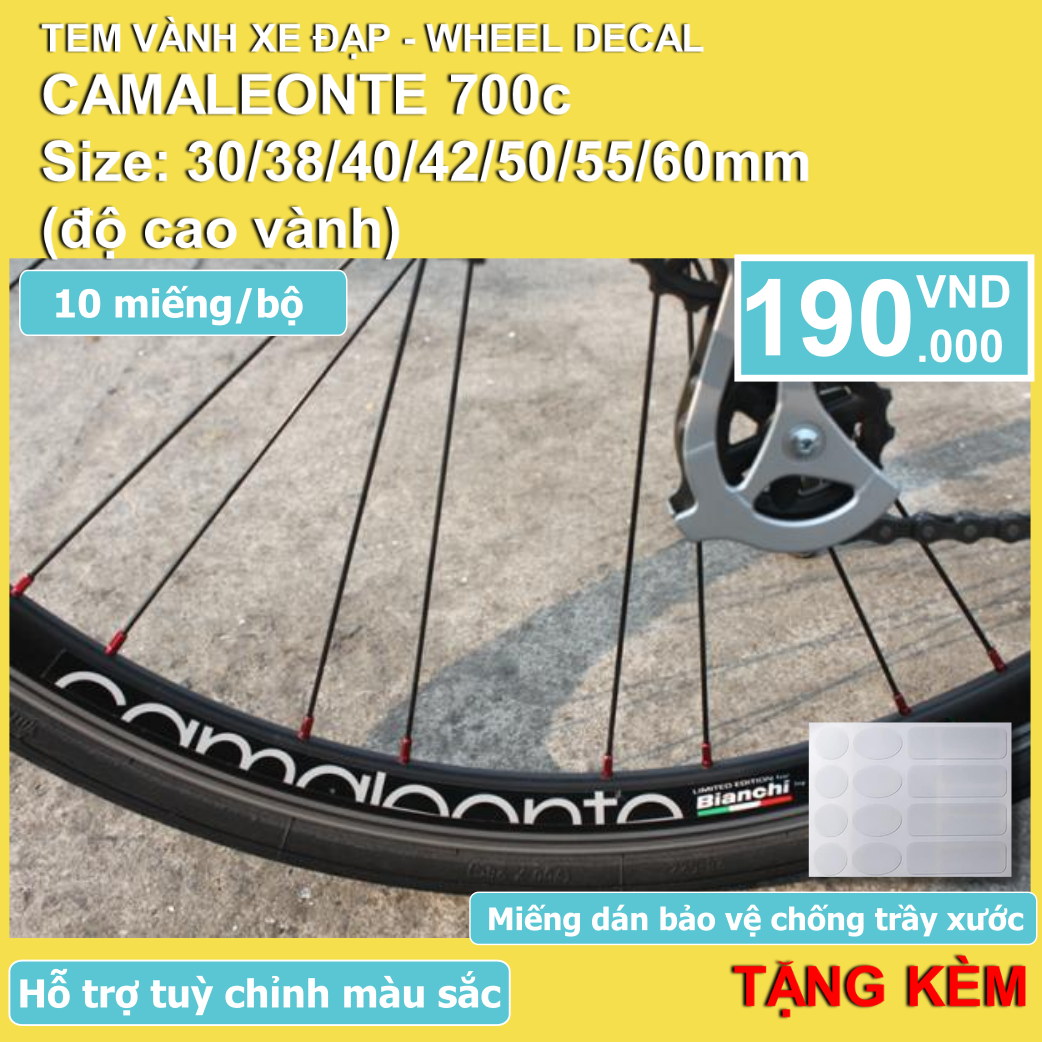 CAMALEONTE 700c - Bộ tem vành xe đạp