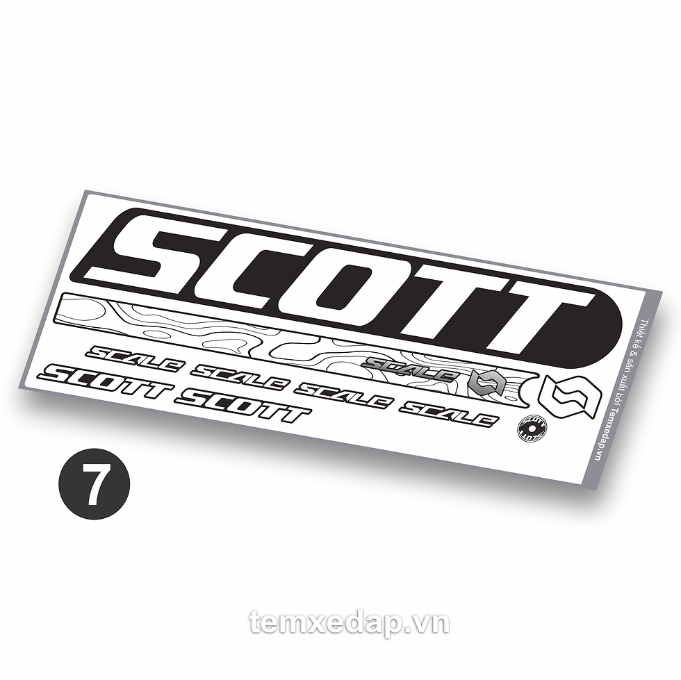 Thumbnail: SCOTT SCALE 2021 2022 - Tem sườn xe đạp