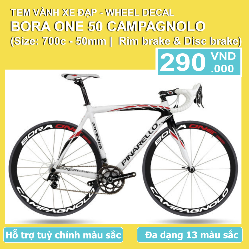 BORA ONE 50 CAMPAGNOLO 700c - Bộ tem vành xe đạp