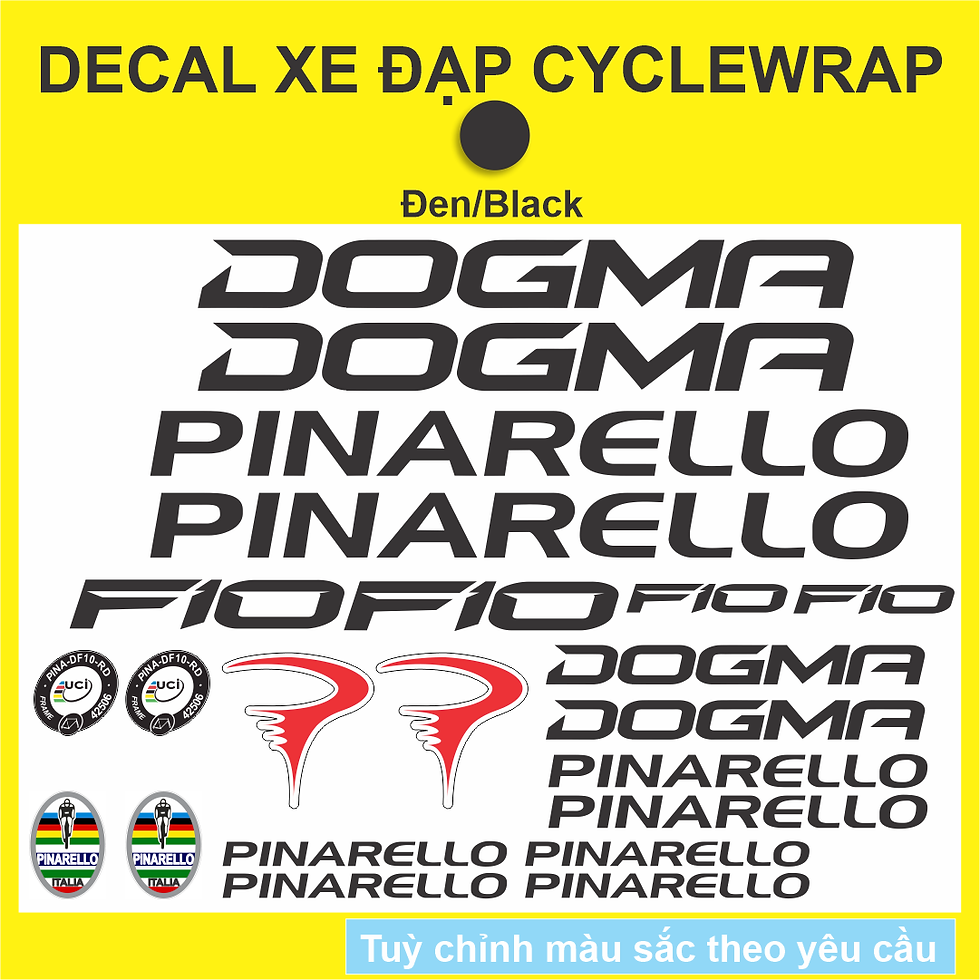 Thumbnail: PINARELLO DOGMA F10 - Bộ tem sườn xe đạp