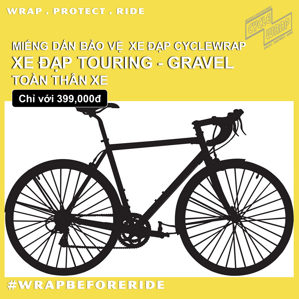 XE ĐẠP TOURING GRAVEL - Miếng dán bảo vệ trầy xước xe đạp