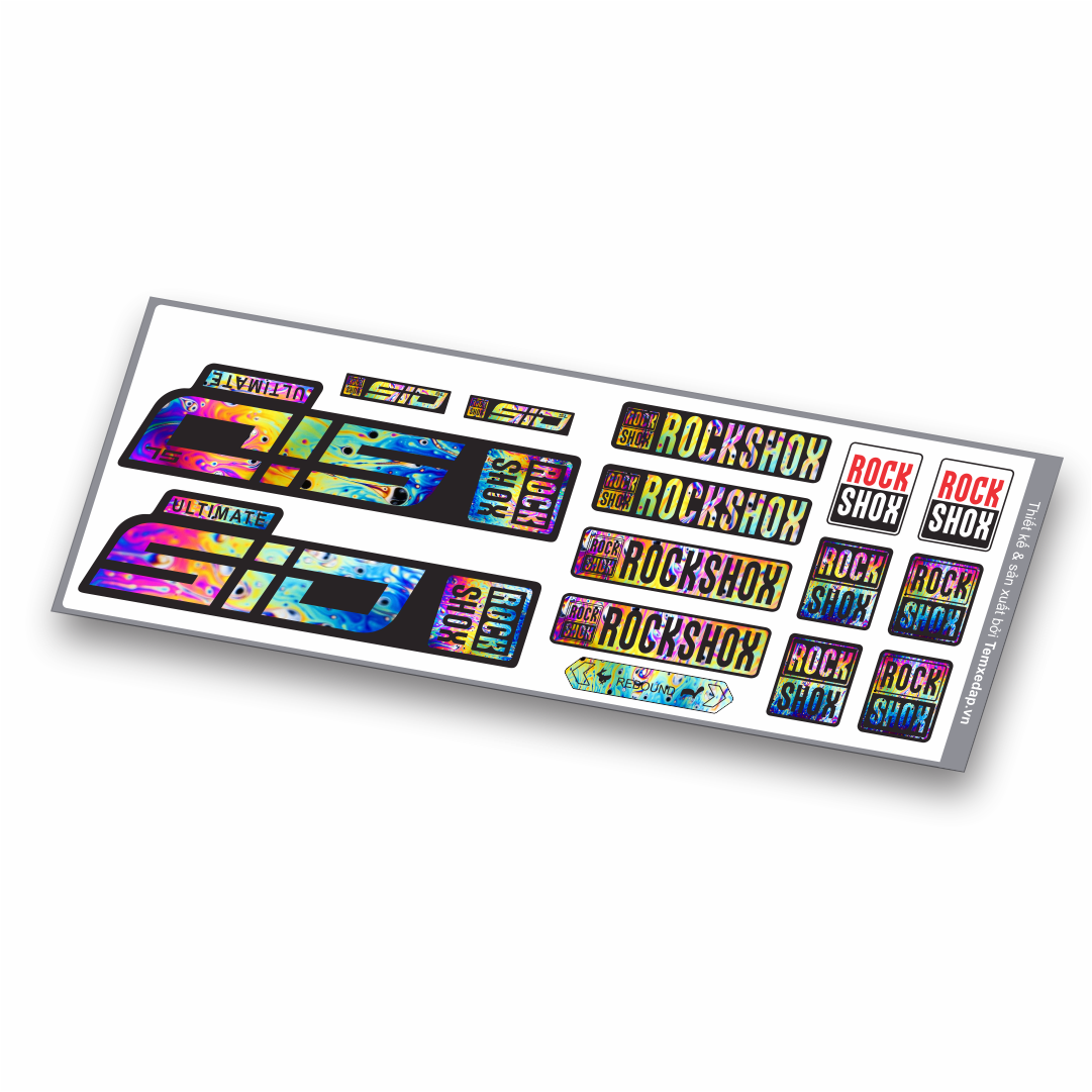 Oil Slick Rockshox SID Ultimate 2021 - Tem phuộc xe đạp