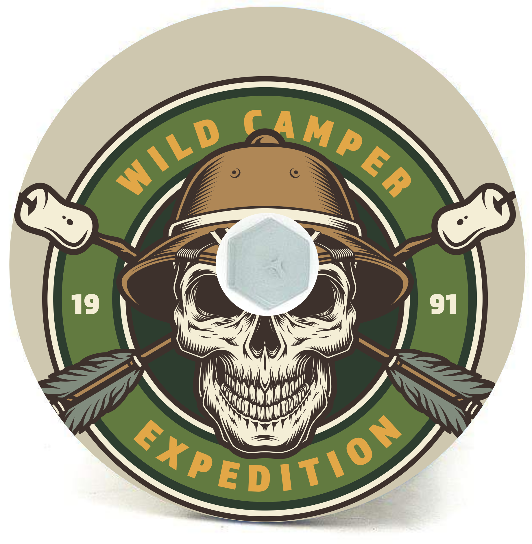 Wild Camper Expedition - Nắp đậy trang trí pô tăng xe đạp