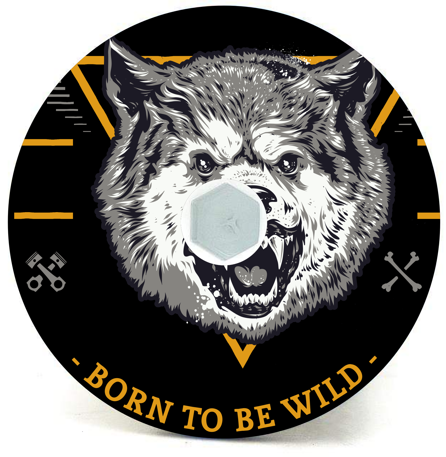 Born To Be Wild - Nắp đậy trang trí pô tăng xe đạp
