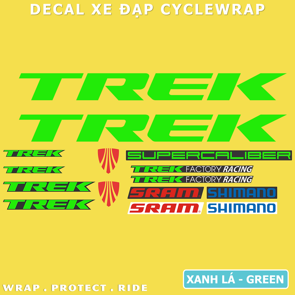 Thumbnail: Trek Super Caliber - Bộ tem sườn xe đạp