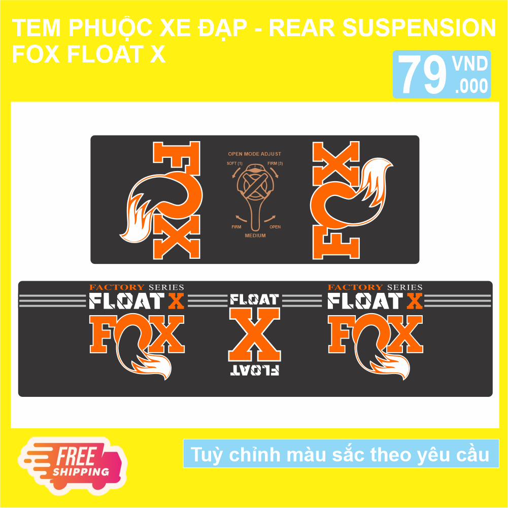 FOX FLOAT X Rear Suspension - Tem phuộc sau xe đạp