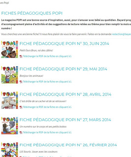 Fiches pédagogiques Popi