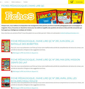 Fiches J'aime Lire