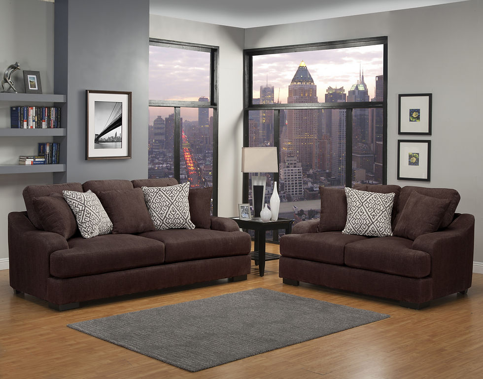 Thumbnail: ROWLAND SOFA AND LOVE SEAT 2 PCS