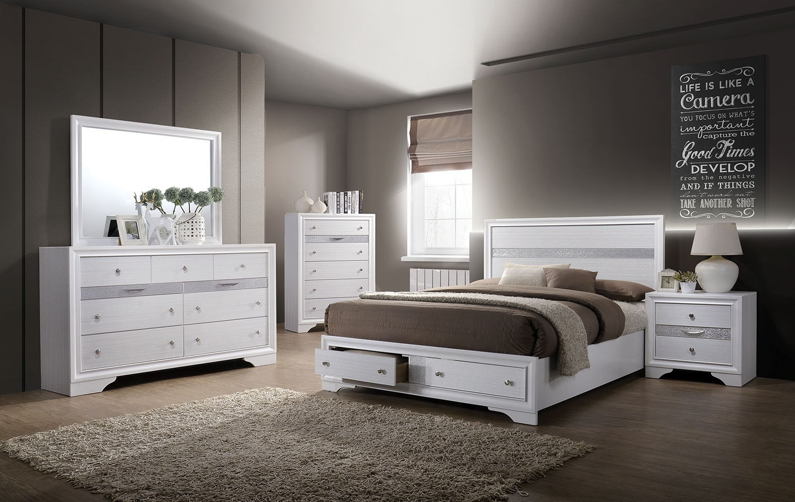 CHRISSY BED | CM7552 QUEEN (NS,DRESSER,MIRROR,CHEST AND BED FRAME)