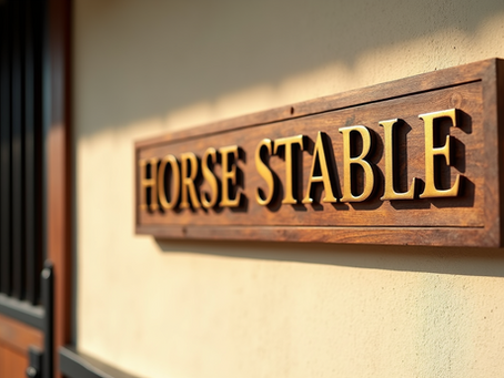 Custom Horse Stable Signs: Personalize Your Equestrian Space