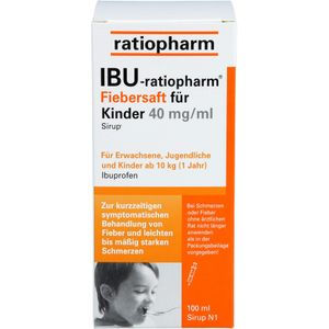 IBU-RATIOPHARM Fiebersaft für Kinder 40 mg\/ml