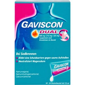 GAVISCON Dual 500mg\/213mg\/325mg Susp.z.Einn.Btl.